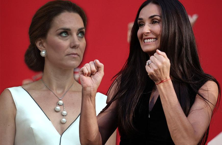 Umgeben von Promis? Als wäre die Welt der Royals nicht schon speziell genug, treten durch den Bekanntheitsgrad auch die Crème de la Crème Hollywoods in das nähere Umfeld der Herzogin. Mit Demi würde die nächste Schauspielgröße in Kates Leben treten - aber ob ihr das gefällt?