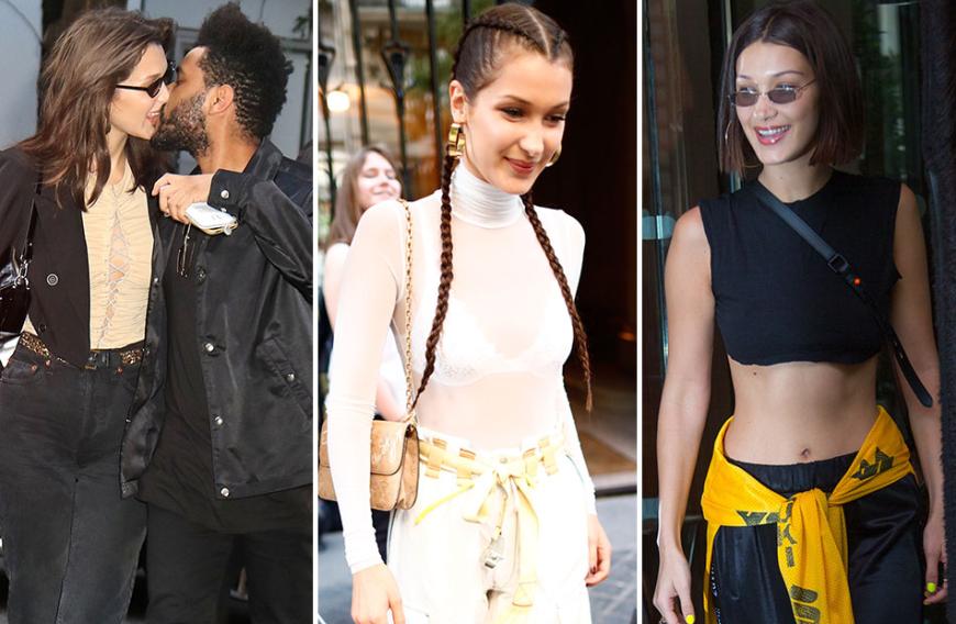 Als Nachwuchsstar will Bella Hadid jede Aufmerksamkeit auf sich ziehen. Wenn man sich dann noch im Schatten einer berühmten Schwester durchschlagen muss, gilt es, so viel Rampenlicht wie möglich abzubekommen. Deshalb nutzt die Schwester von Gigi Hadid die Anwesenheit der Paparazzi, um neben Model-Freundin Kendall Jenner im Gespräch zu bleiben. Da muss auch Boyfriend The Weeknd (l.) mal herhalten.