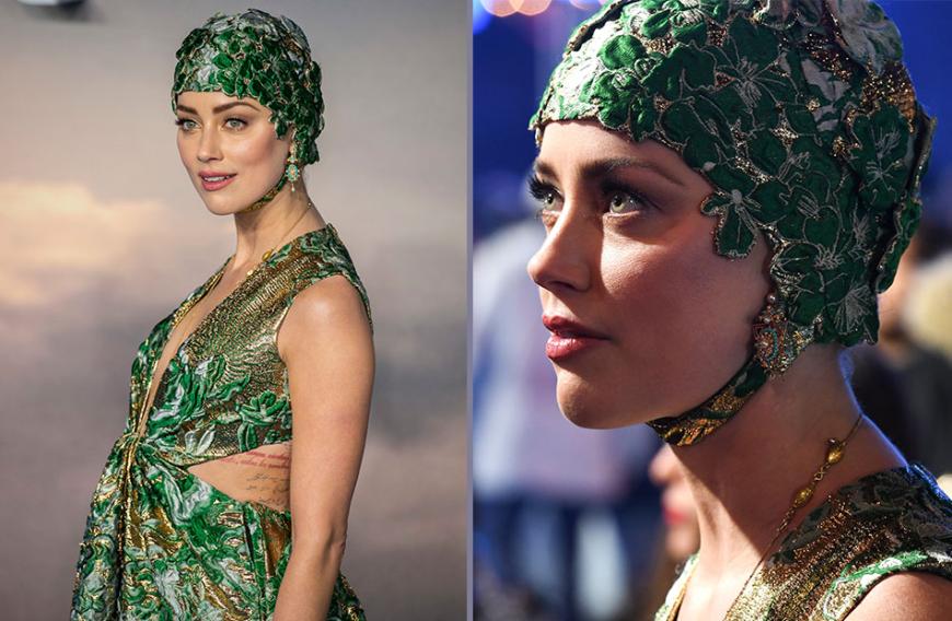 Was ist das denn? Amber Heard stolzierte bei der Welt-Premiere des Kinofilms