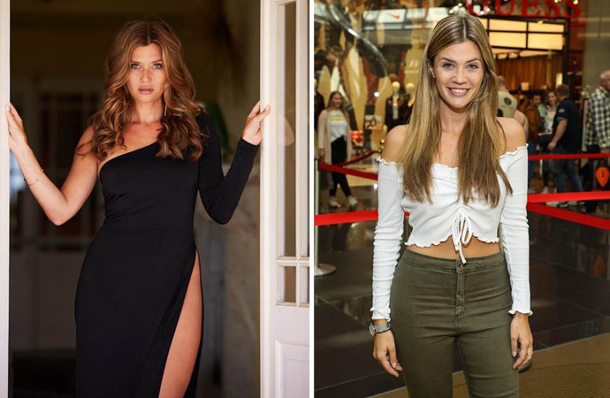 Links: Nadine Klein schlank, aber nicht mager! Rechts: Bye, bye Kurven! Die Bachelorette wirkt inzwischen total abgemagert.