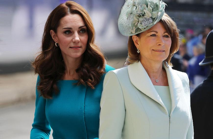 Carole Middleton (r.) möchte offenbar den Ruf ihrer Tochter Kate (l.) wiederherstellen.