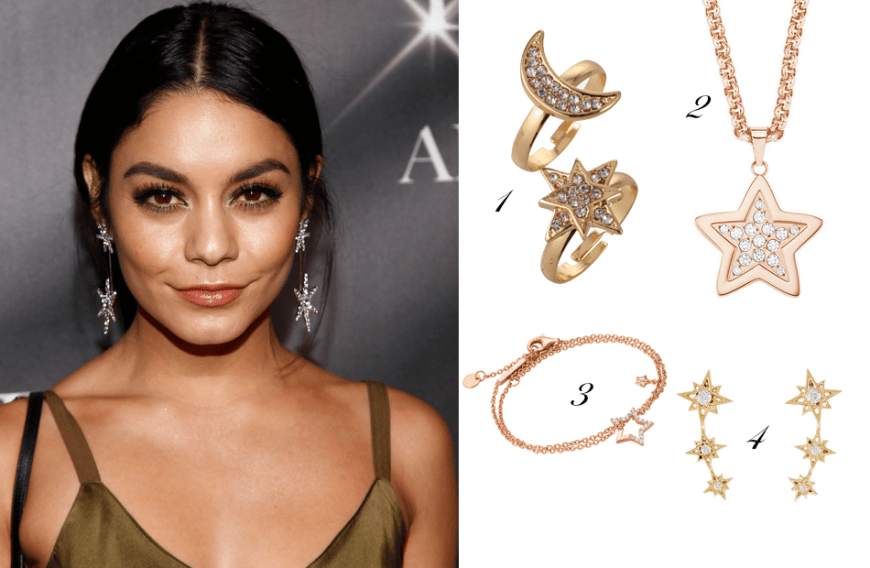 Vanessa Hudgens, 30: Der Hollywood-Star besticht mit mehrgliedrigen Stern-Ohrringen.