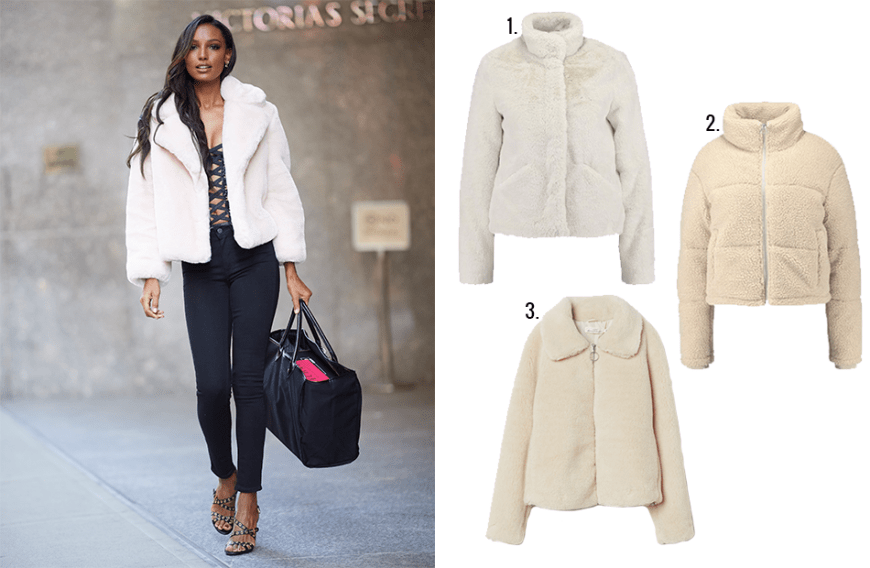 Victoria’s-Secret-Engel Jasmine Tookes kuschelt sich beim Spaziergang durch New York in eine Jacke von – klar – Victoria’s Secret.