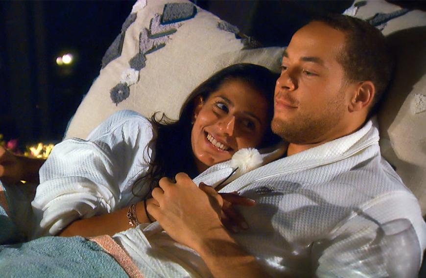 Kandidatin Eva und Bachelor Andrej genießen ihr romantisches Einzeldate ...