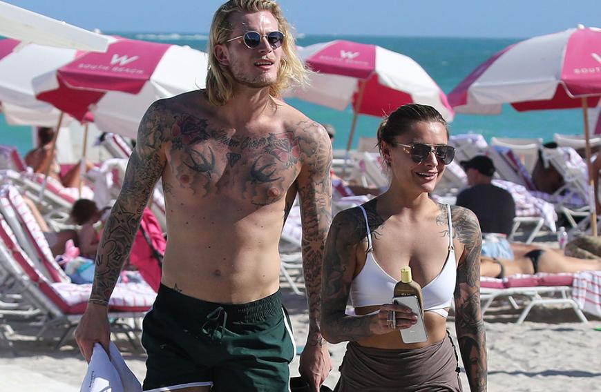 Fußballer Loris Karius ist der neue Mann an ihrer Seite.
