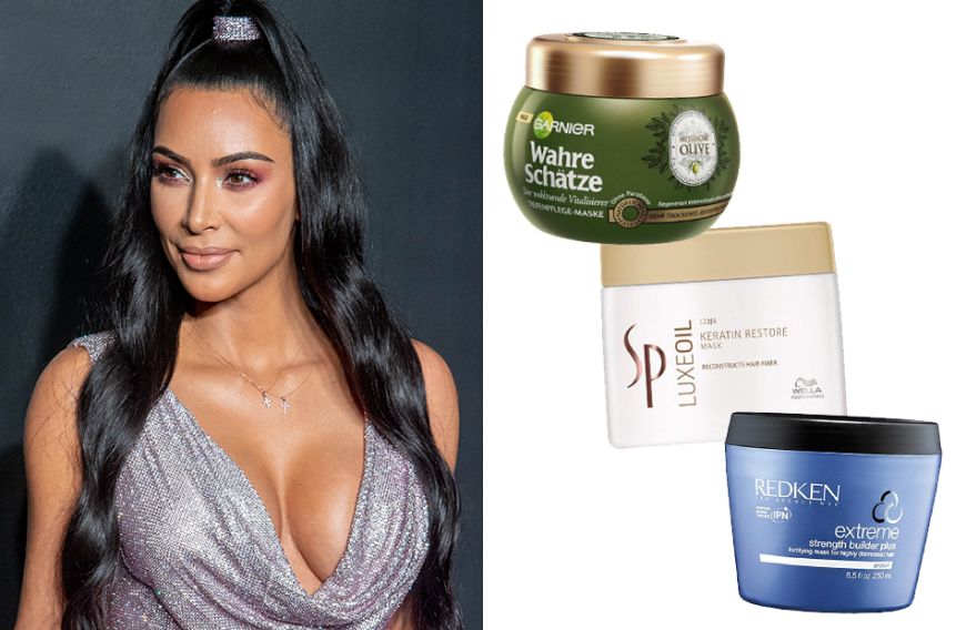Kim Kardashian verwendet in der kalten Jahreszeit intensive Haarmasken.