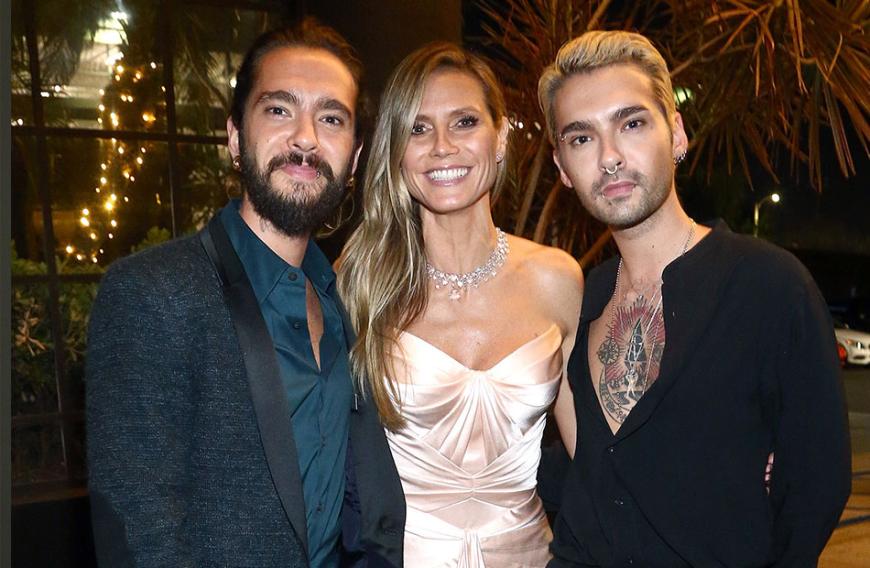 Toms Bruder Bill Kaulitz (r.) reagierte nun recht auffällig auf die Frage, ob er Onkel werde - die Fans sind sich sicher: Heidi und Tom werden Eltern.
