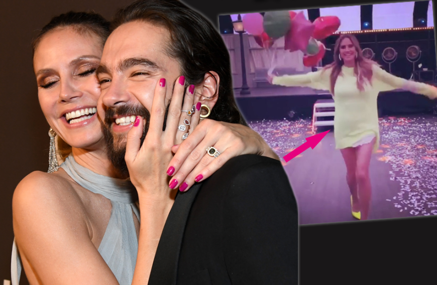 Sie könnten nicht glücklicher sein! Erwarten Heidi Klum und Tom Kaulitz Nachwuchs? Mehrere Indizien und eine kleine Wölbung in der Körpermitte des Models sprechen für sich.