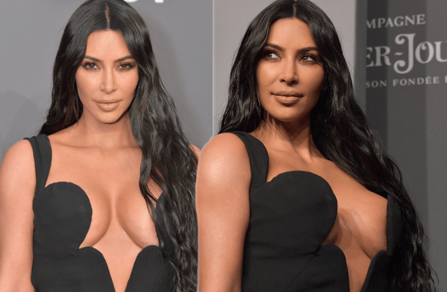Was für ein Monster-Ausschnitt! Bei der amfAR-Gala 2019 in New York sitzt bei Kim Kardashian definitiv alles.