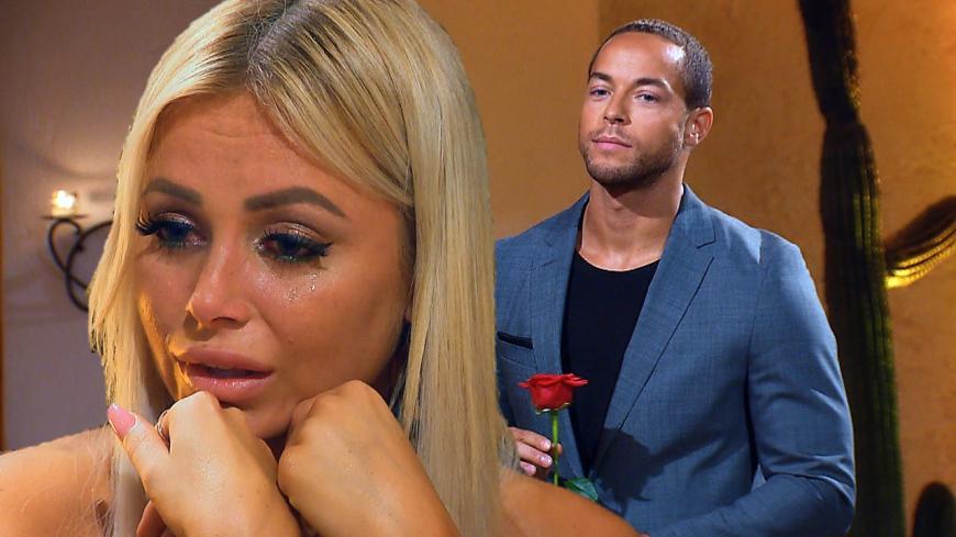 Für Jade ist der Traum von der großen Liebe vorbei: Die Rosenanwärterin gibt Bachelor Andrej Mangold einen Korb.