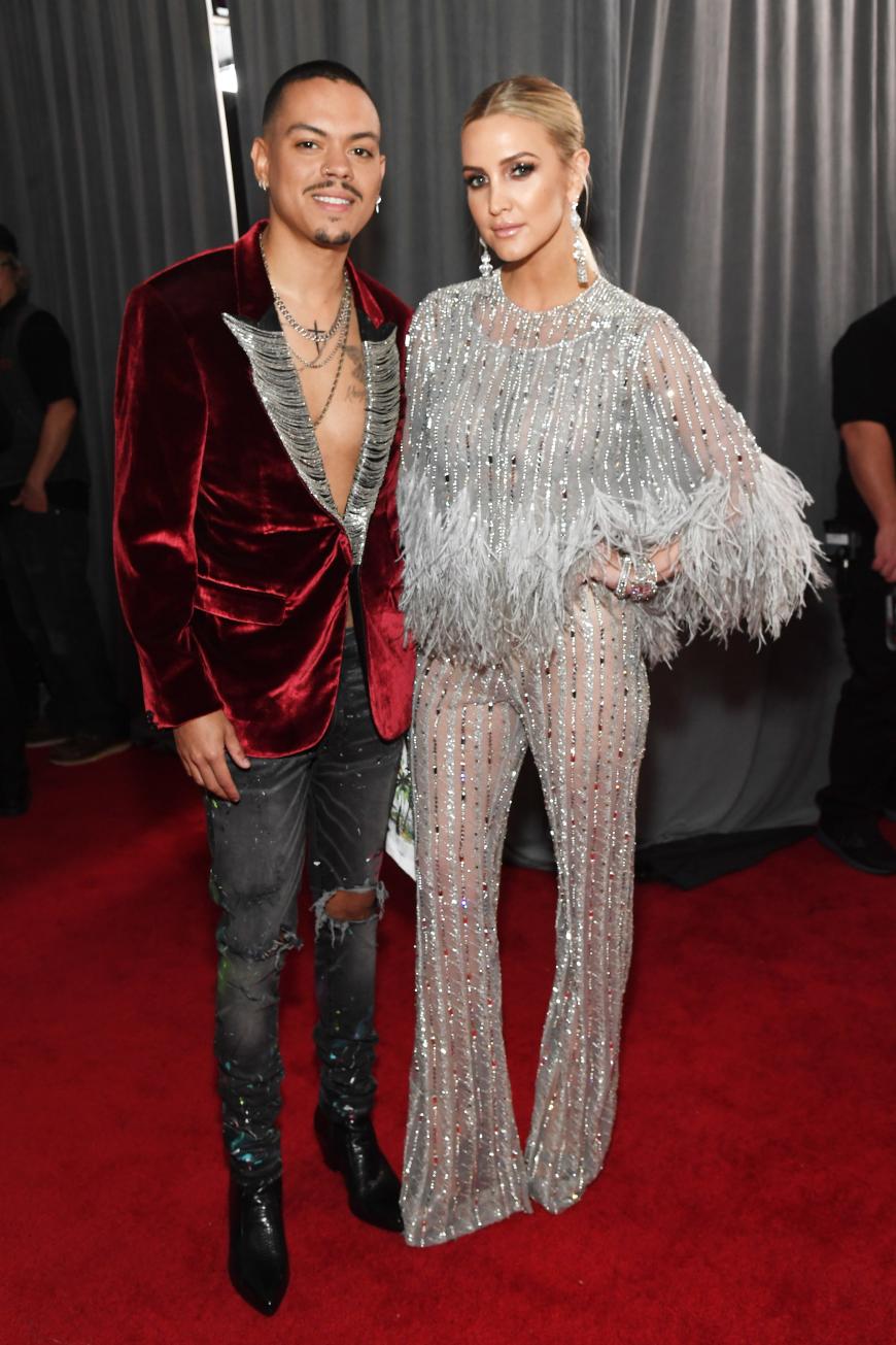 Einer der schönsten Auftritte des Abends: Ashlee Simpson mit ihrem Mann Evan Ross.
