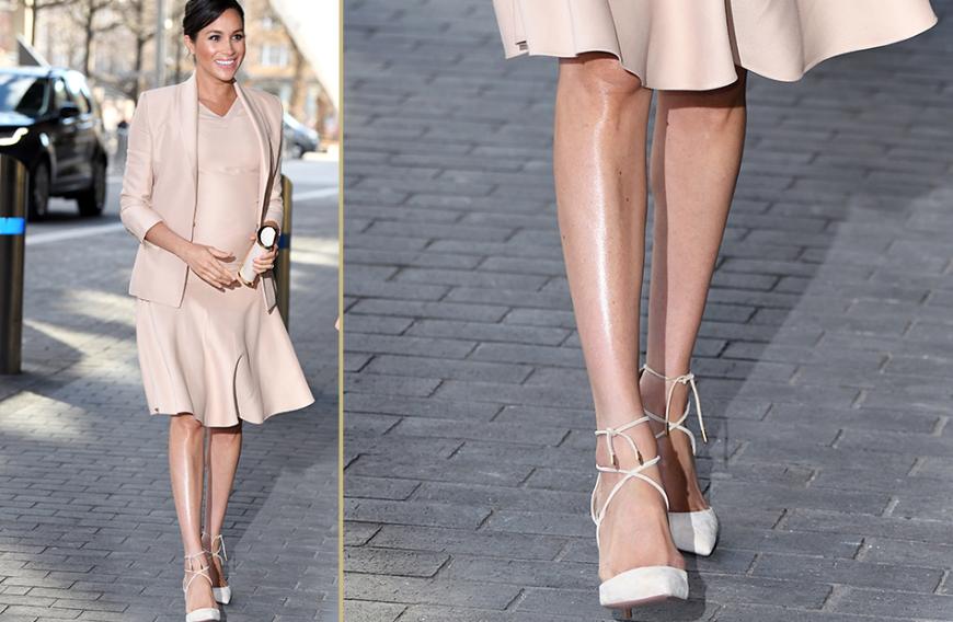Herzogin Meghan begiestert uns nicht nur immer wieder aufs Neue mit ihren hinreißenden Schwangerschaftslooks ...