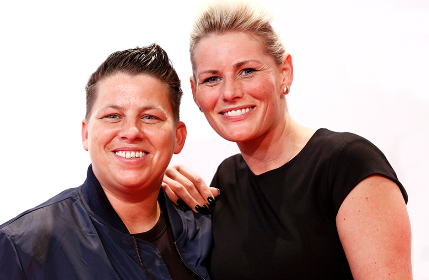 Ihre große Liebe Karolina Köppen begleitet Kerstin Ott schon seit Jahren. Seit Herbst 2017 leben die beiden Frauen nach der eingetragenen Lebenspartnerschaft in einer Ehe.