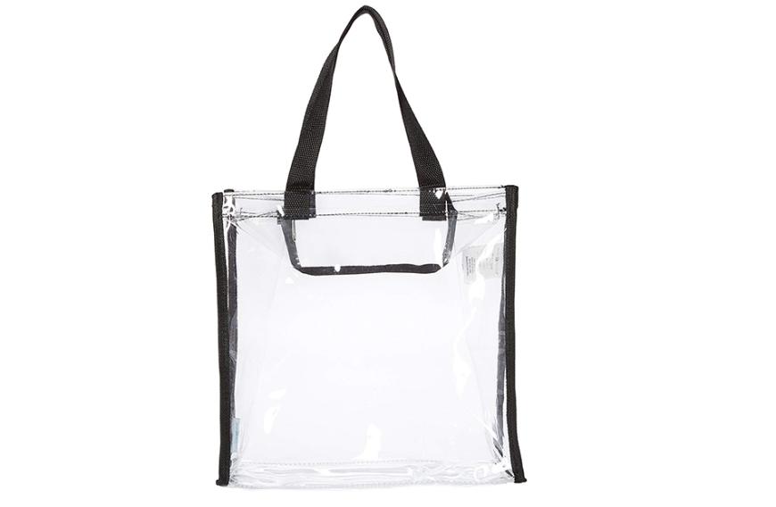 Dieses Modell von MetroDecor ist eine schlichte und günstigere Variante, doch durch seine Transparenz trotzdem ein echter Hingucker. Du kannst die Tasche hier für nur ca. 11 Euro mit schwarzen oder blauen Nähten erwerben.
