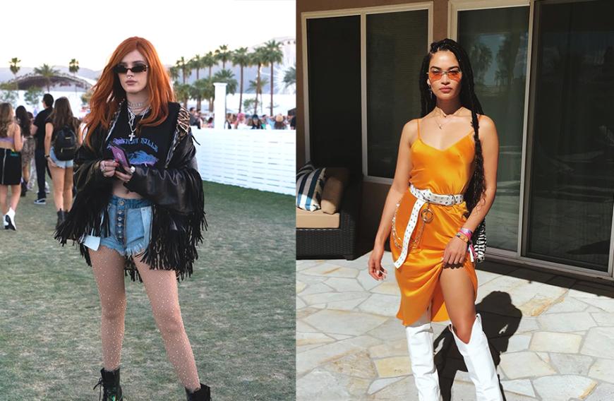 Bella Thorne und Shanina Shaik zeigten sich dieses Jahr in - völlig unterschiedlichen - coolen Coachella-Looks.