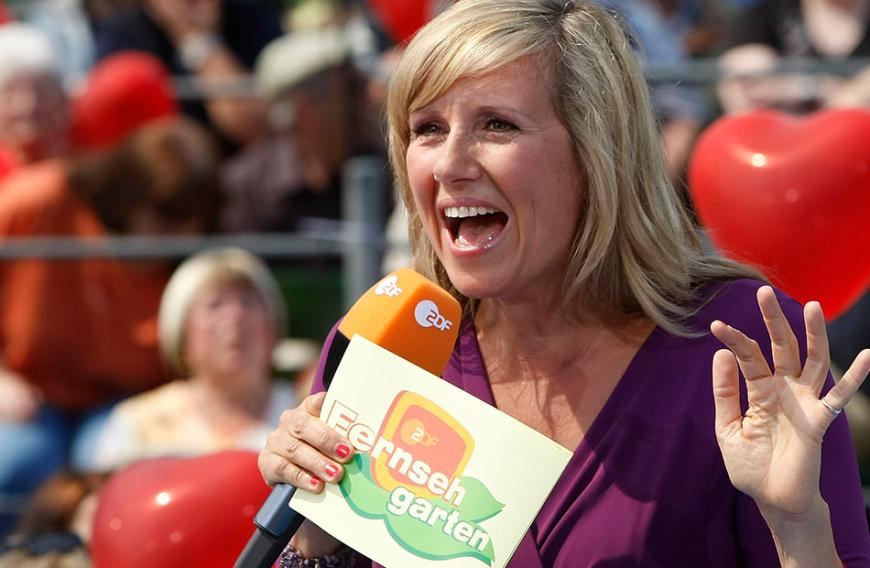 SO kennen wir Andrea Kiewel eigentlich ...