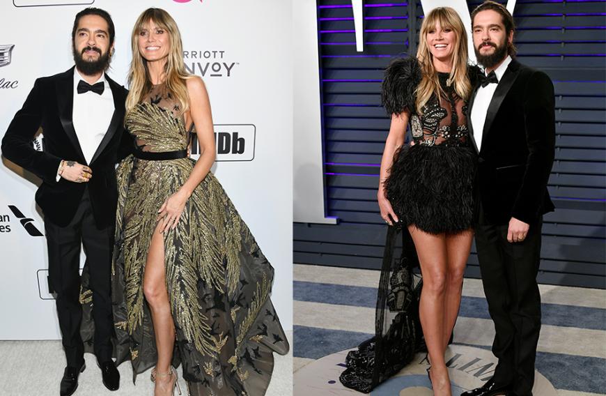 Anlässlich der Oscars im Februar 2019 besuchten Heidi und Tom erst die Elton John AIDS Foundation Oscar Viewing Party. Anschließend ließ sich das Paar auf der Vanity Fair Party blicken. Bei beiden Auftritten konnten sie gar nicht die Finger voneinander lassen.