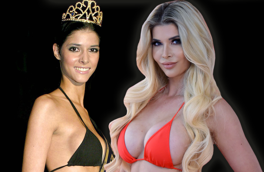 Bei einer Miss-Wahl im Jahr 2004 sah Micaela Schäfer noch ganz unschuldig aus - kaum zu glauben, dass das wirklich die heutige TV-Nacktschnecke ist! Mittlerweile dürfte am Körper der ehemaligen GNTM-Kandidatin wirklich nichts mehr echt sein. Von Herz-Nippeln bis zum künstlichen Sixpack, Micaelas Körper ist ein