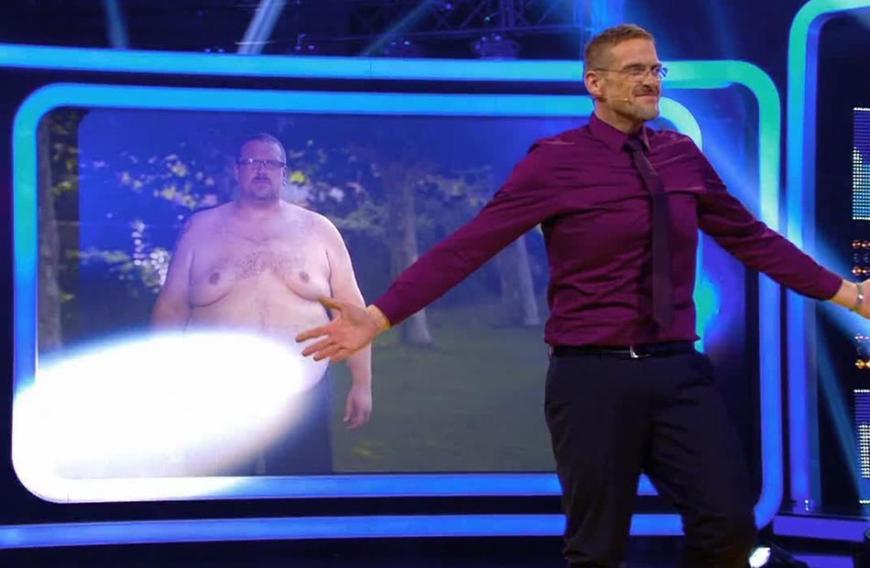 Mario startete mit seinem Startgewicht von 196,1 Kilogramm, im Show-Finale wog er nur noch knapp 94 Kilogramm.