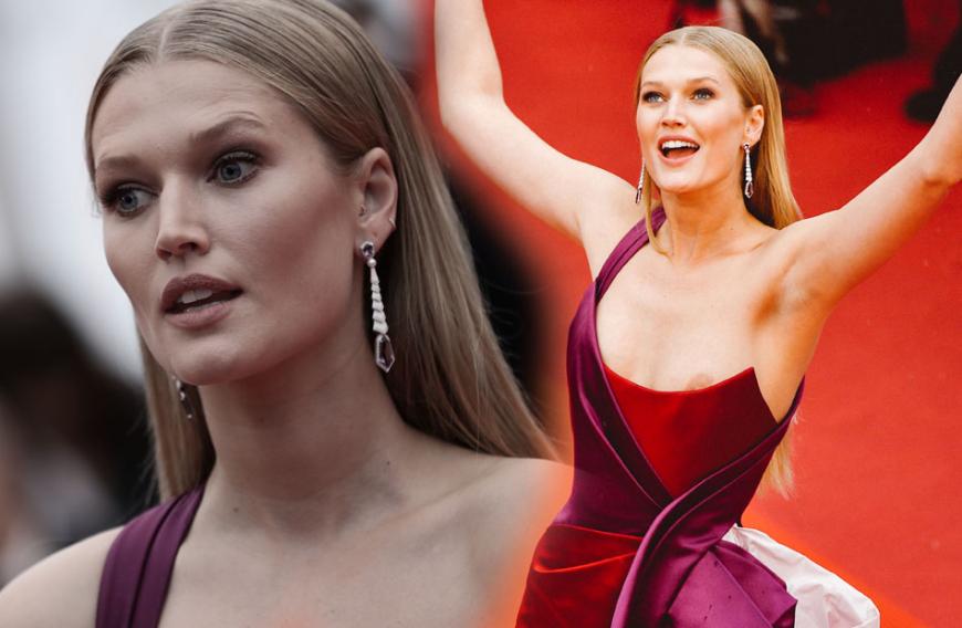 Ups! DAS dachte sich bestimmt Toni Garrn nach diesen Aufnahmen. Das Supermodel stolzierte in einer Traumrobe über den Red Carpet in Cannes – doch alle haben nur ein Auge auf ihren schlüpfrigen Busenblitzer.