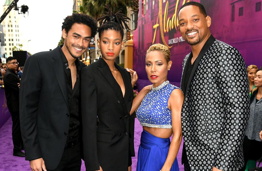 Die Smiths (v.l Trey, Willow, Jada und Will) besuchten erst kürzlich gemeinsam die Premiere des neuen