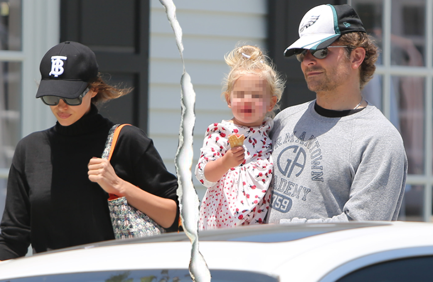 Das letzte gemeinsame Bild von Bradley Cooper, Irina Shayk und Tochter Lea am 25. Mai.