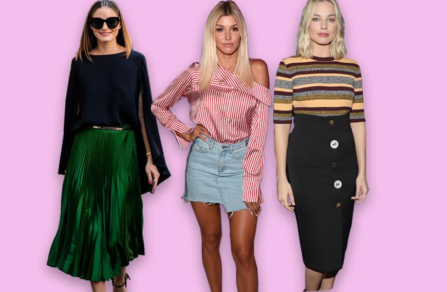 Stars wie Olivia Palermo, Gerda Lewis und Margot Robbie (v.l.n.r) sind bereits Fans von Röcken und zeigen, welche Trend-Pieces dieses Jahr angesagt sind. In puncto Länge sind diesen Sommer jedenfalls keine Grenzen gesetzt, denn sowohl Mini-, Midi-, als auch Maxi-Röcke erobern die Fashion-Regale. In den folgenden Slides haben wir die schönsten Modelle der Saison direkt zum Nachshoppen verlinkt.
