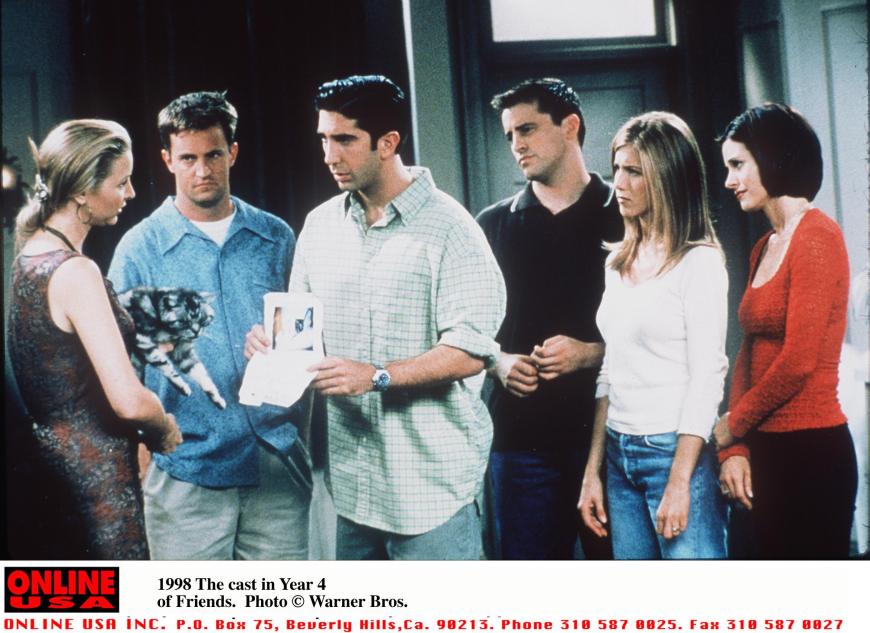 Doch nun gibt es Zoff, da die Sitcom-Helden Lisa Kudrow, Matthew Perry, David Schwimmer, Matt LeBlanc, Jennifer Aniston und Courteney Cox (v.l.) angeblich