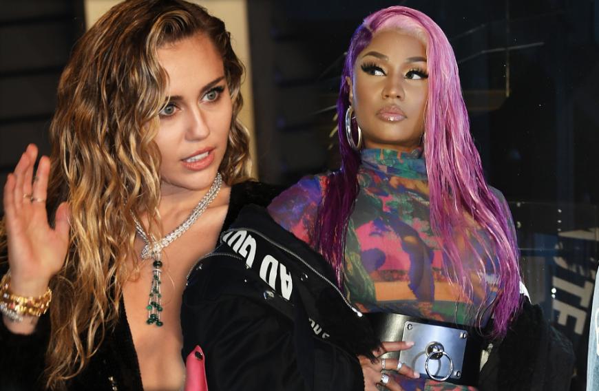 Dass Miley Cyrus lieber die Musik von Nicki Minajs größter Konkurrentin hört, scheint der Rapperin übel aufzustoßen. Jetzt holt die