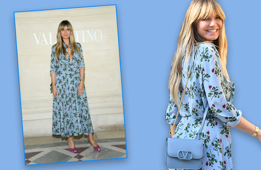 Heidi Klum begeistert uns immer wieder aufs Neue mit schönen Looks. Im Rahmen der Valentino-Fashion-Show in Paris zeigte die 46-Jährige das ultimative Sommer-Outfit.