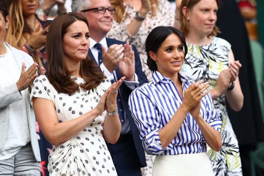 Im vergangenen Jahr waren Kate und Meghan zum ersten Mal gemeinsam beim Einzel-Finale der Damen in Wimbledon.