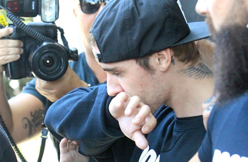 Autsch! Justin Bieber wurde ins Gesicht geboxt.