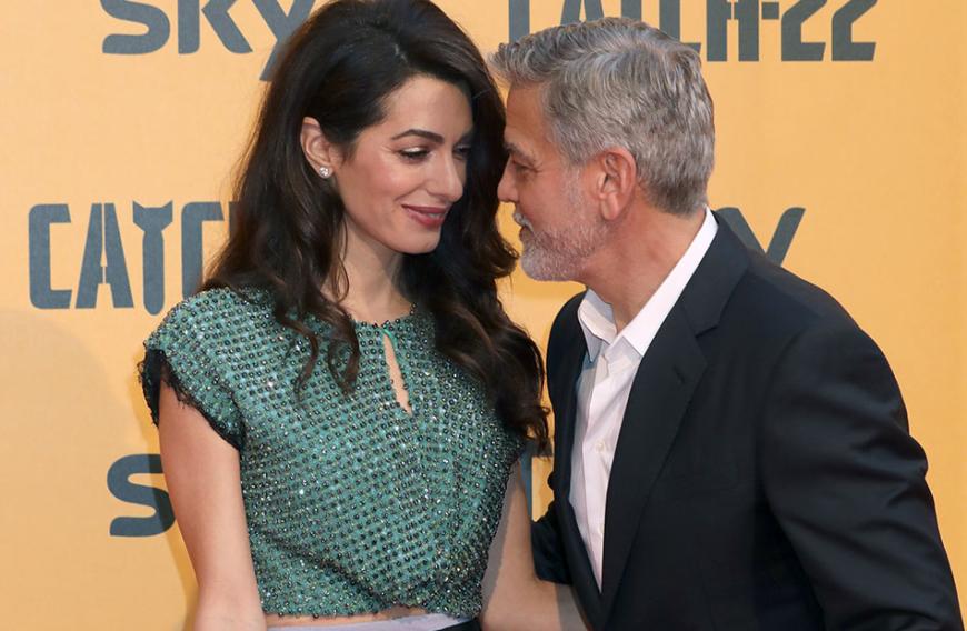 Amal Clooney untersützt ihren Mann, wo sie nur kann!