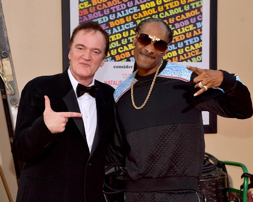 Yo, Man! Tarantino posiert mit Rapper Snoop Dogg.