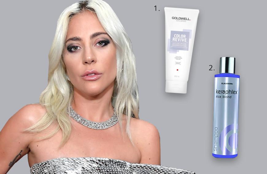 Je auffälliger, desto besser – das scheint Lady Gagas Motto zu sein. Kein Wunder, dass sie bei ihren gefärbten Haaren aufs Ganze geht und beinahe einen gräulichen Ton auswählt. (1.) Für dieses kristallklare oder eisige Blond ist der