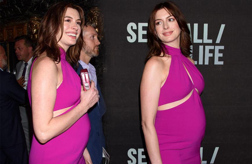 Schauspielerin Anne Hathaway so schön schwanger in New York! Anne und ihr Ehemann Adam Shulman erwarten ihr zweites Kind. Ende Juli verkündete die Kino-Queen ihre Schwangerschaft bei