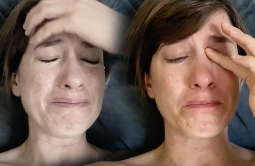 Isabell Horn kommen vor laufender Kamera die Tränen ...
