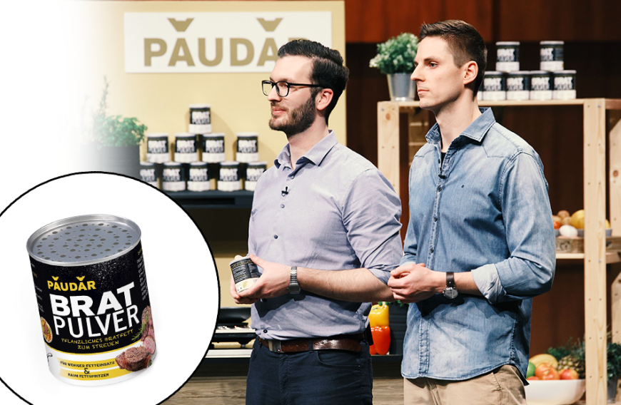 Pflanzlich und fettarm braten kannst du ab sofort mit dem Paudar Bratpulver! Das Bratfett in Pulverform ermöglicht eine feine Dosierung, dadurch kann der Fetteinsatz stark reduziert werden. Es ist geschmacksneutral und beim Braten entstehen so gut wie gar keine lästigen Fettspritzer! Du kannst es für die Zubereitung jeglicher Lebensmittel wie Fleisch, Fisch, Gemüse und Süßspeisen verwenden. Hier kannst du das Bratpulver im Doppelpack für ca. 10 Euro shoppen.