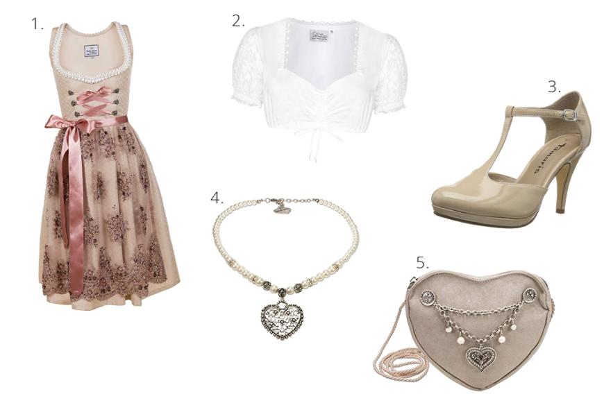 Geschickt platzierte Highlights sorgen für einen glamourösen Look. Falls du auf dem Oktoberfest mit einem eleganten Dirndl-Look punkten möchtest, solltest du um die 300 Euro einrechnen.
1. Edelnice Trachtenmode