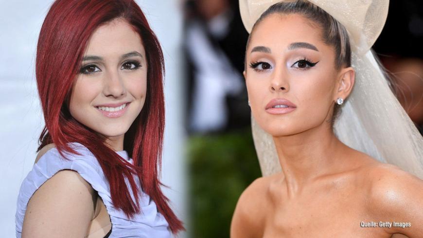 Krasse Beauty-Transformation: Ariana Grande früher und heute.