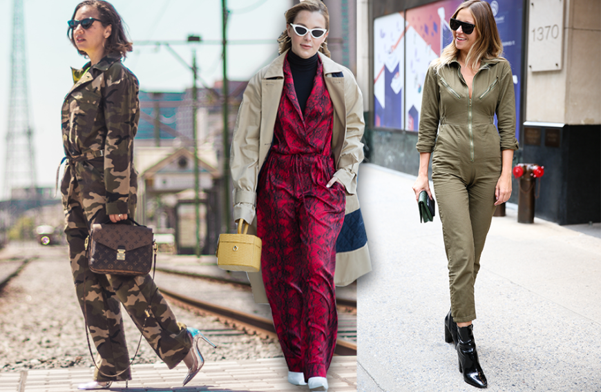 Ob im Camouflage-Look, mit sexy Snake-Print und unifarben – mit Jumpsuits bist du stets topgestylt. Wir verraten dir, wie du die It-Pieces ganz easy kombinieren kannst. 