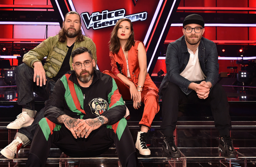Die "The Voice"-Coaches in diesem Jahr: Rea Garvey, Sido, Alice Merton und Mark Forster