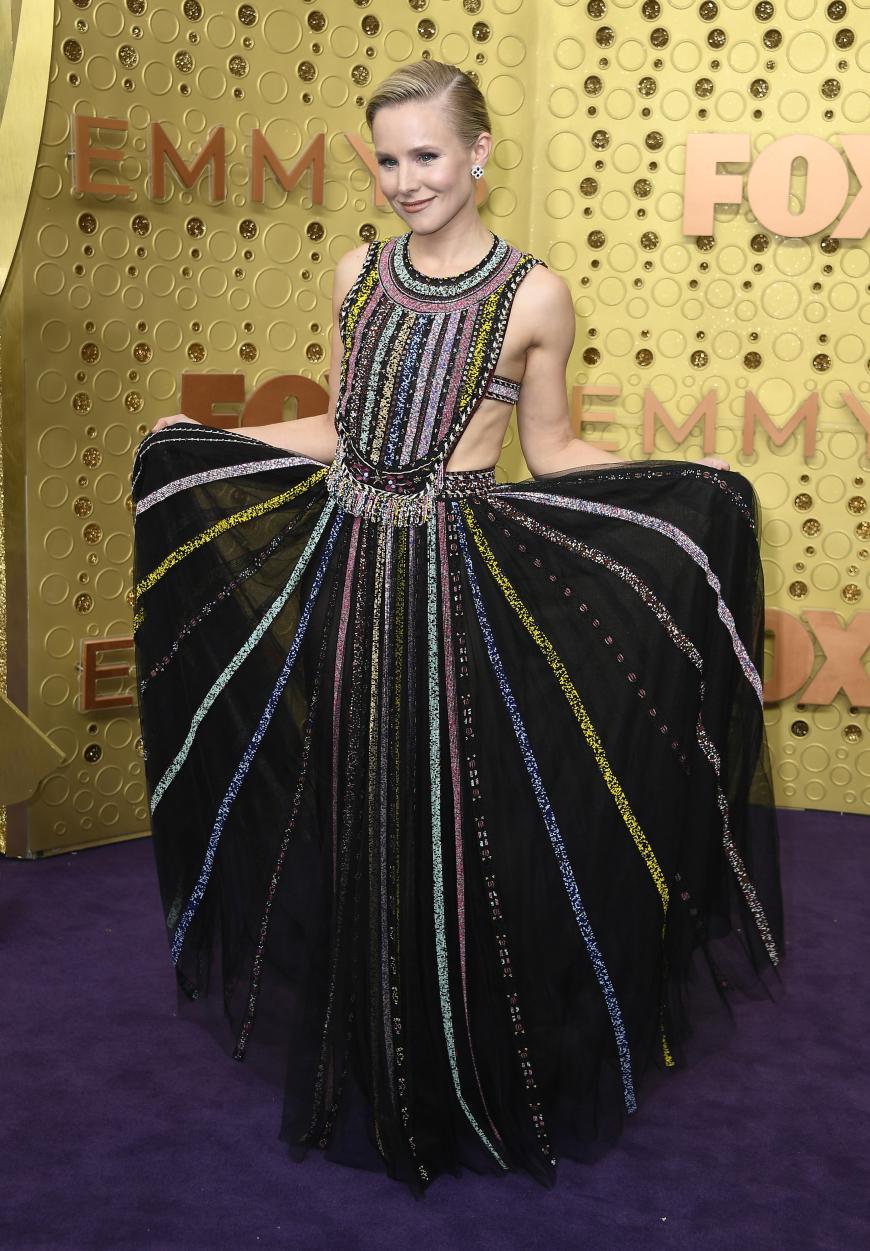 Bling, bling! Schauspielerin Kristen Bell zieht mit einem Kleid von Christian Dior alle Blicke auf sich.