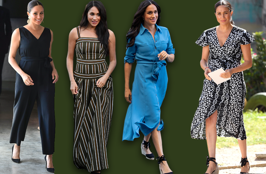 Herzogin Meghan begeistert uns nahezu täglich mit wunderschönen Looks auf ihrer Reise durch Südafrika. Ob elegant bis hin zu casual ist alles dabei. Wir haben ihre Outfits zum Nachshoppen verlinkt ... 