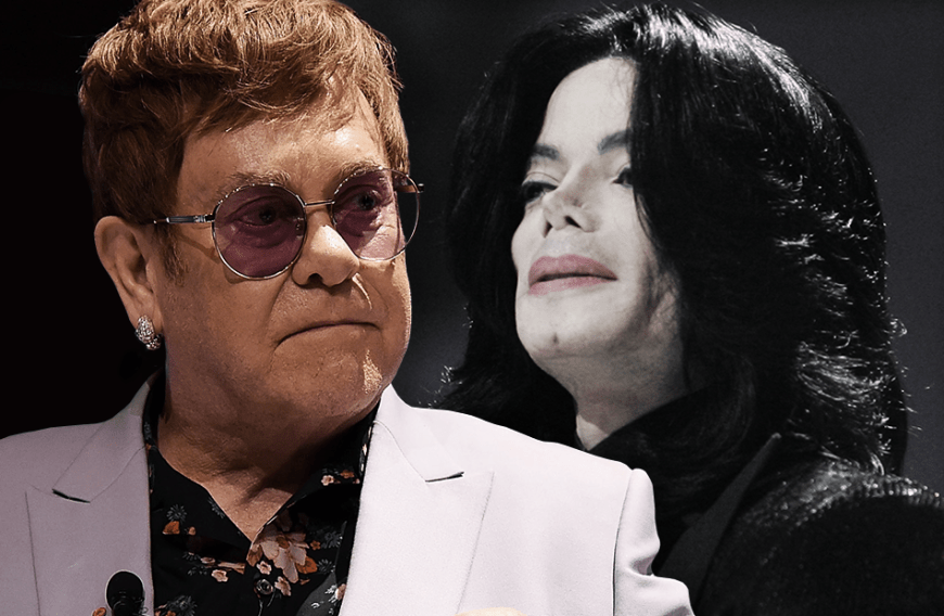 "Jedes Mal, wenn ich ihn in seinen späteren Jahren sah, dachte ich, der arme Kerl hätte sich nicht mehr beisammen", so Elton John (l.) über Michael Jackson.