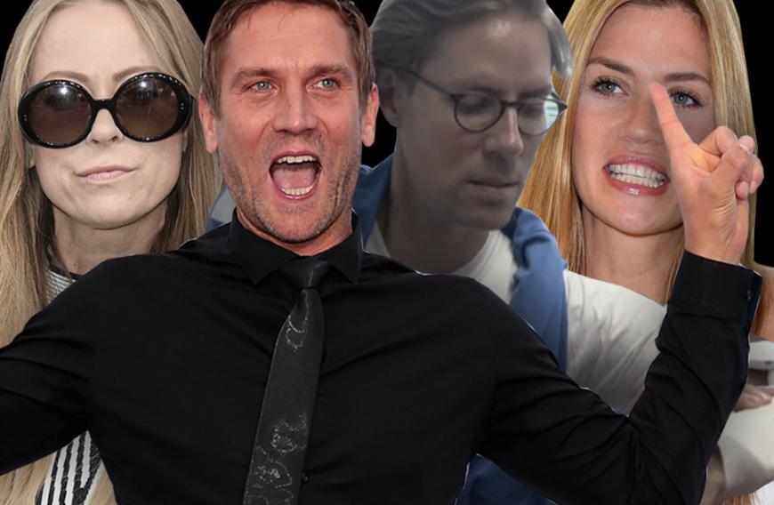Jenny Elvers (v.l.), Peer Kusmagk, Jens Hilbert und Nadine Klein haben sich schon vor dem Start von