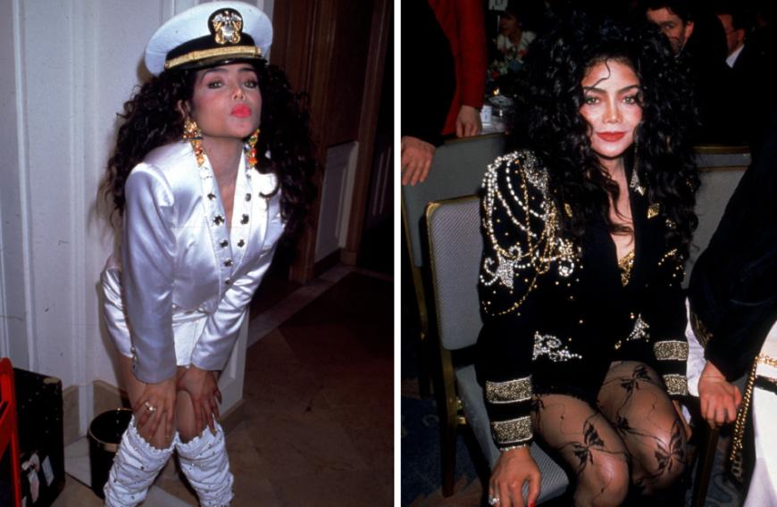 ... während auch Schwester La Toya auf den alten Fotos kaum wiederzuerkennen ist.