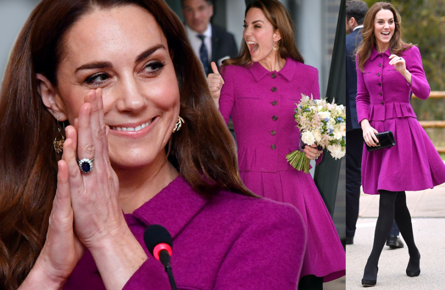 Pretty in Pink! Catherine bringt mächtig Farbe in den November: Bei der Eröffnung des Kinderkrankenhauses
