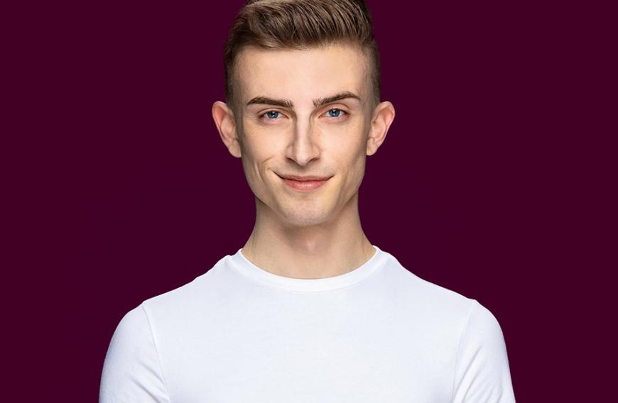 Ohne Make-up läuft Aria als Milo durch die Welt.