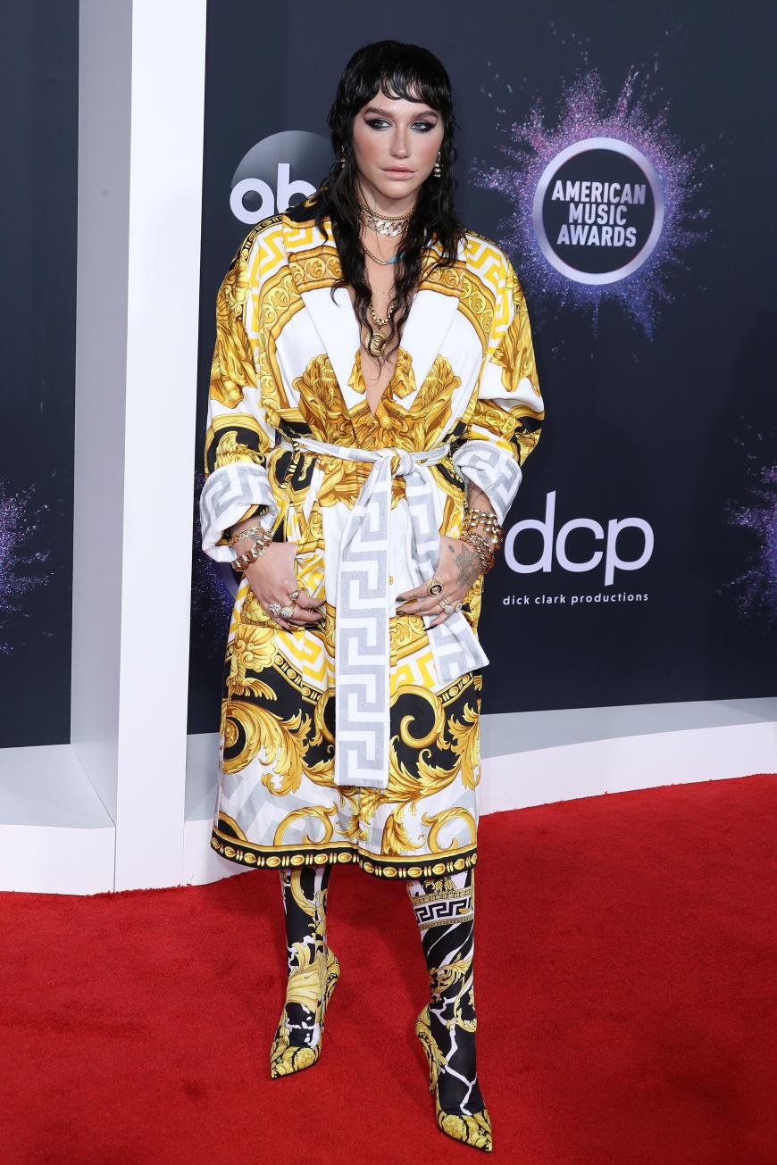 Nicht wieder erkannt! Den vermutlich speziellsten Look hatte Kesha gewählt. Die Sängerin, die sonst blond ist, trug die Haare am Abend der Award-Show plötzlich dunkel. Ihr Kleid von Versace und ihr Wet Hair Styling konnten selbst bei der US-amerikanischen Presse nicht punkten ... Sorry!
